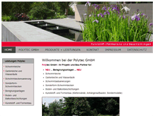 Tablet Screenshot of polytec.biz